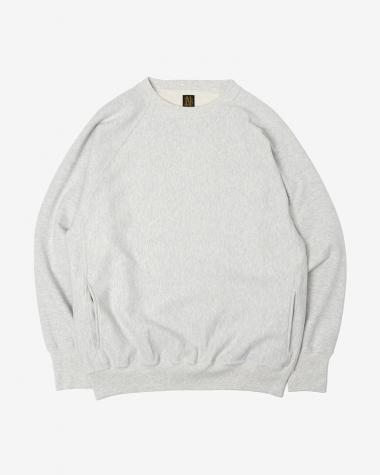 BATONER (MEN) / MERANGE COLOR JUMBERCA URAKE CREW NECK / GREY