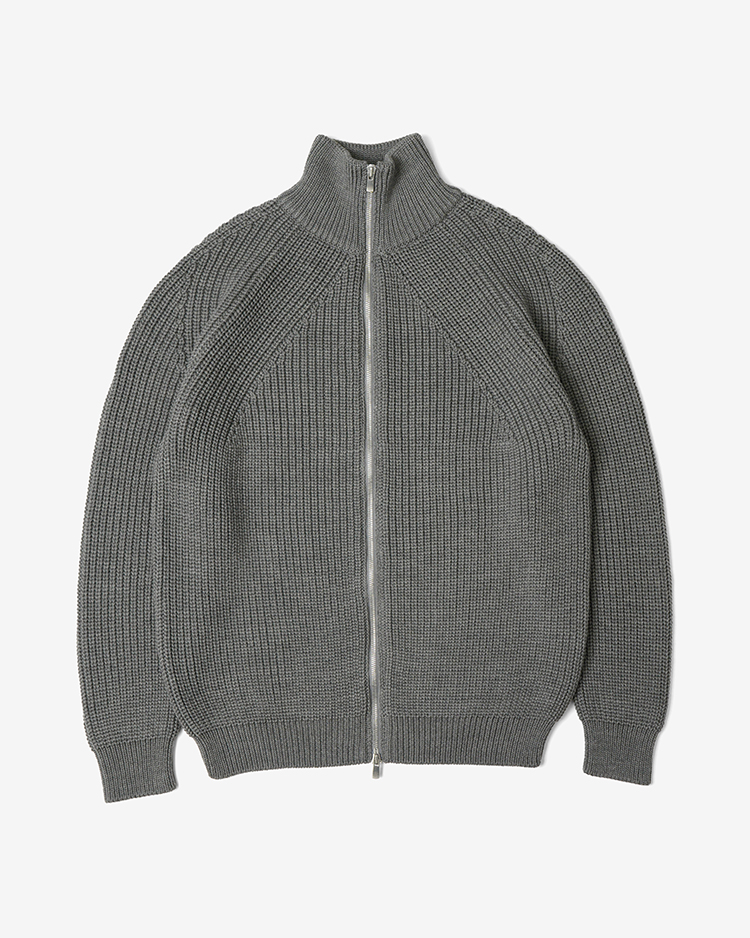 BATONER (MEN) / SIGNATURE DRIVES KNIT / MELANGE GRAY