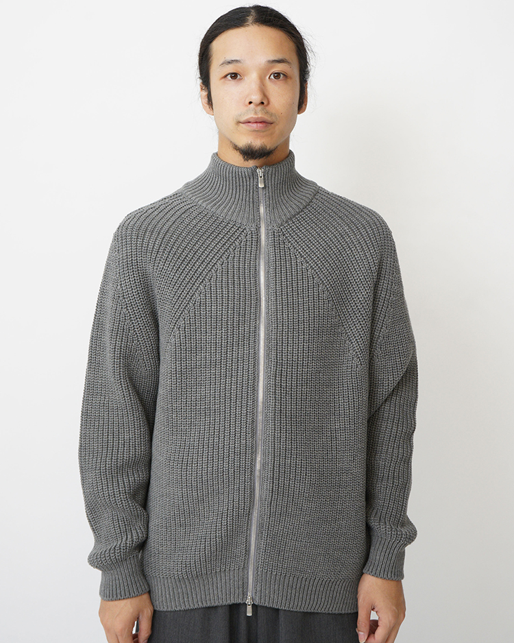 BATONER (MEN) / SIGNATURE DRIVES KNIT / MELANGE GRAY