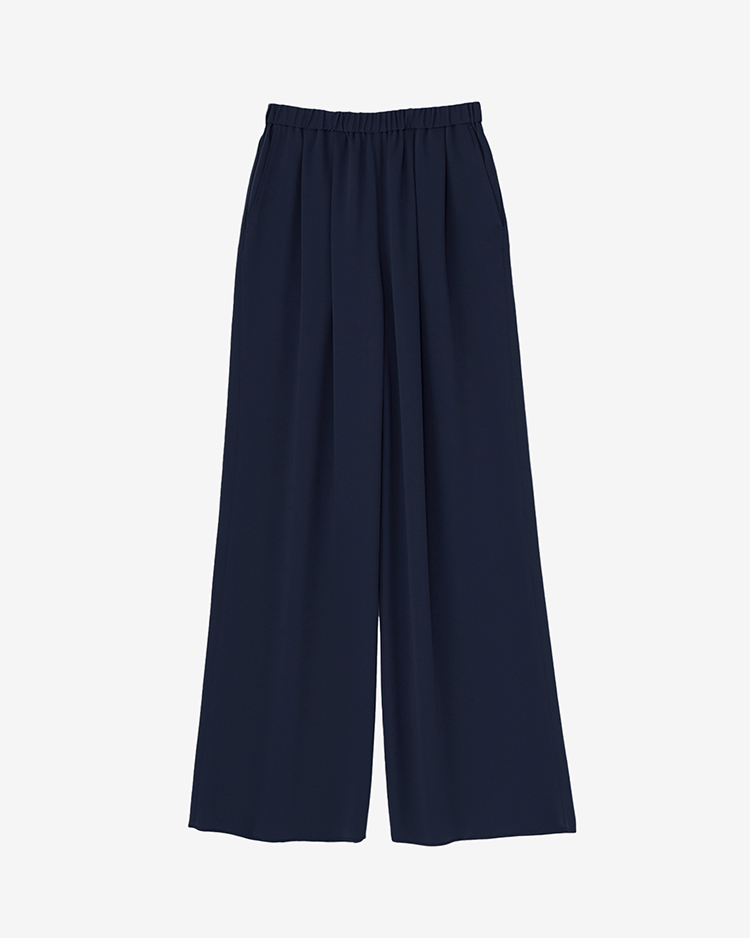 Graphpaper (WOMEN) / Satin Easy Wide Pants / NAVY
