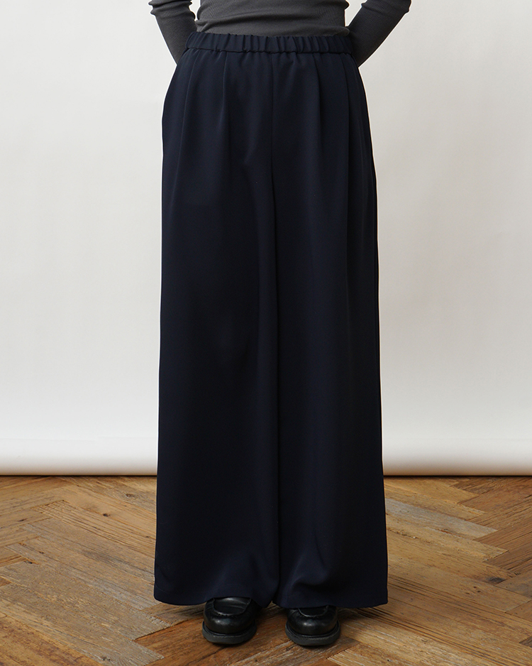 Graphpaper (WOMEN) / Satin Easy Wide Pants / NAVY