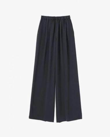 Graphpaper (WOMEN) / Satin Easy Wide Pants / BLACK