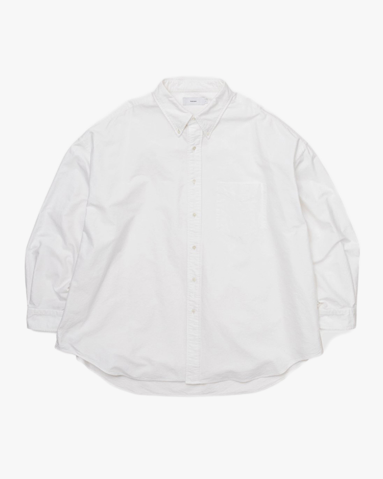 Graphpaper (MEN) / Oxford L/S Oversized B.D Shirt / WHITE