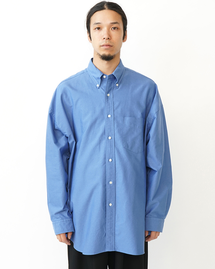 Graphpaper (MEN) / Oxford L/S Oversized B.D Shirt / SAX