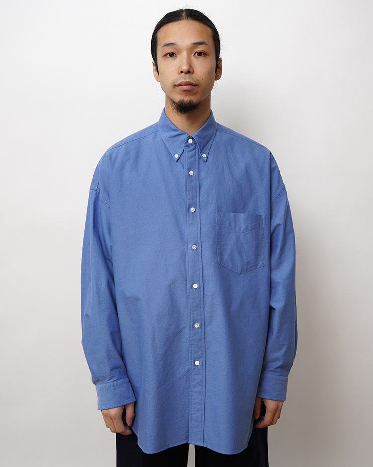 Graphpaper (MEN) / Oxford L/S Oversized B.D Shirt / SAX