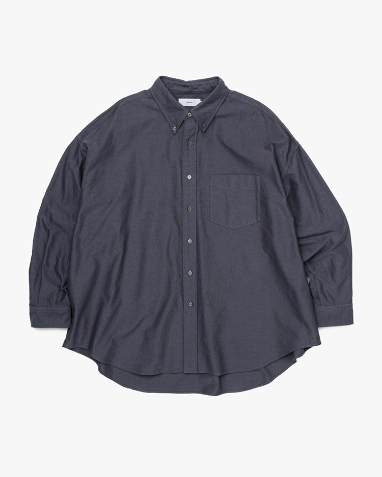 Graphpaper (MEN) / Oxford L/S Oversized B.D Shirt / GRAY