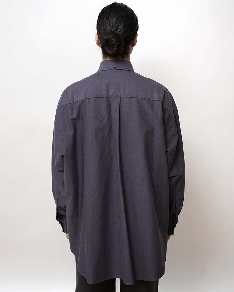 Oxford L/S Oversized B.D Shirt / GRAY | Graphpaper (MEN)(グラフ