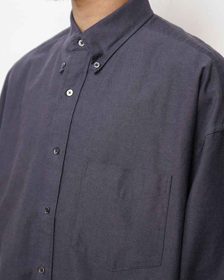 Oxford L/S Oversized B.D Shirt / GRAY | Graphpaper (MEN)(グラフ