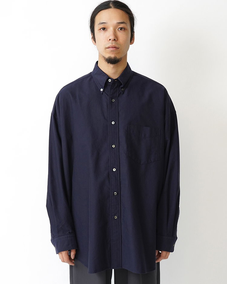 Graphpaper (MEN) / Oxford L/S Oversized B.D Shirt / NAVY
