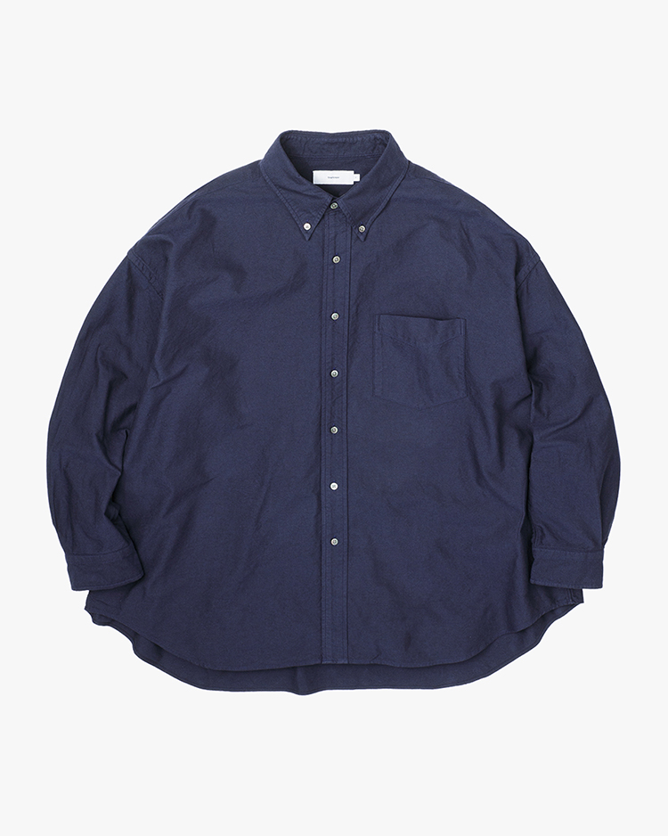 Graphpaper (MEN) / Oxford L/S Oversized B.D Shirt / NAVY