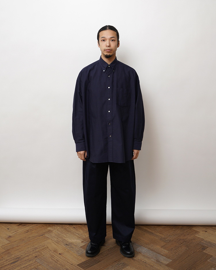 Oxford L/S Oversized B.D Shirt / NAVY | Graphpaper (MEN)(グラフ