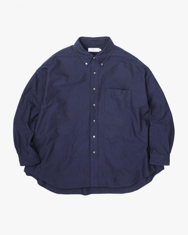  / Oxford L/S Oversized B.D Shirt / NAVY