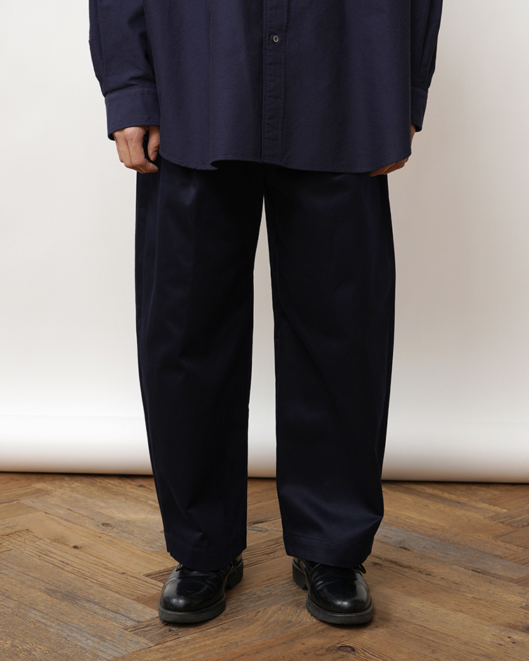 Graphpaper (MEN) / Westpoint Chino Wide Tapered Trousers / NAVY