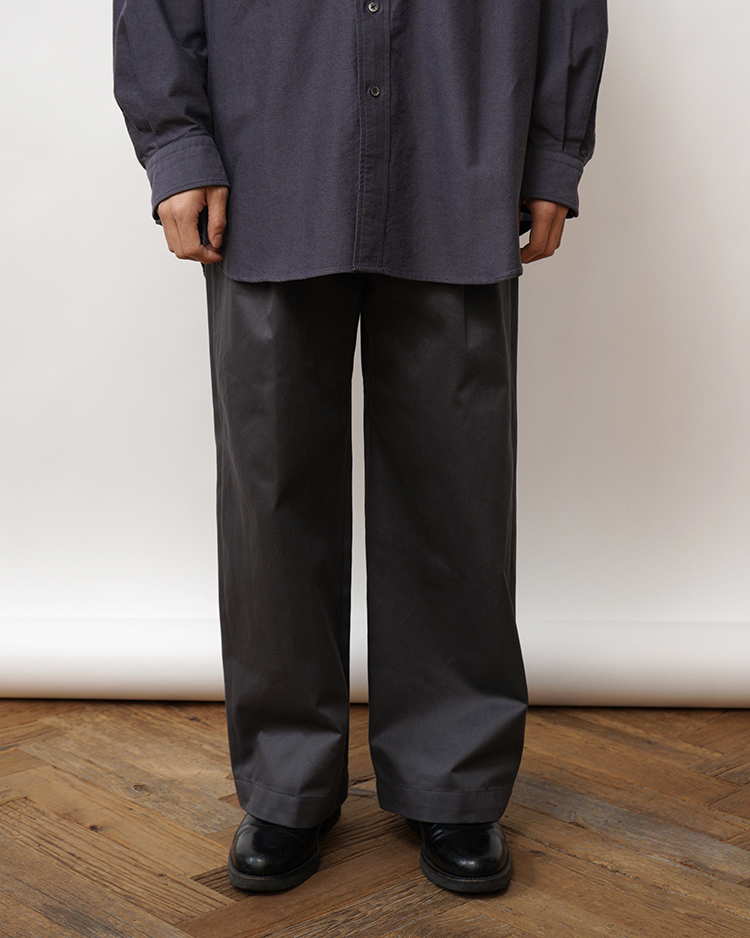 Graphpaper (MEN) / Westpoint Chino Wide Straight Trousers / C.GRAY