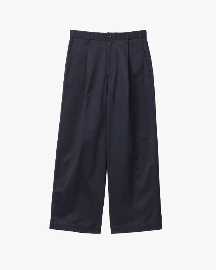 Graphpaper (MEN) / Westpoint Chino Wide Straight Trousers / NAVY