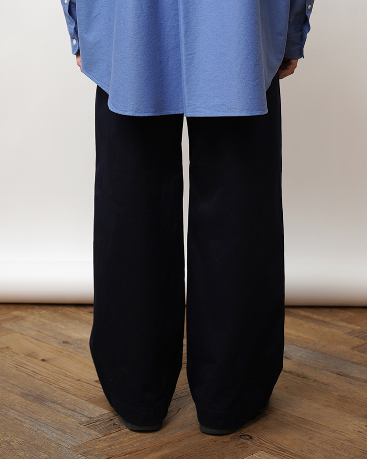Westpoint Chino Wide Straight Trousers / NAVY | Graphpaper (MEN