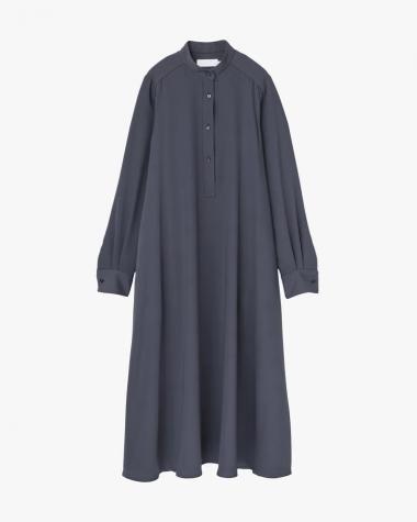 Graphpaper (WOMEN) / Satin Band Collar Dress / C.GRAY