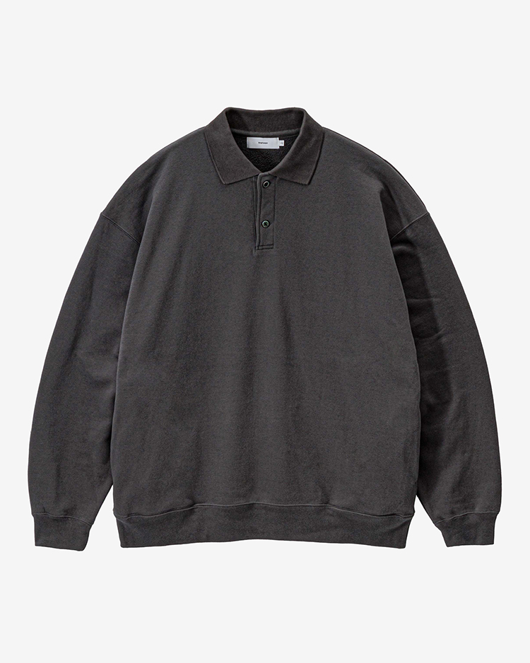 Graphpaper (MEN) / AZUMA Terry Pullover Polo Sweat / GREY