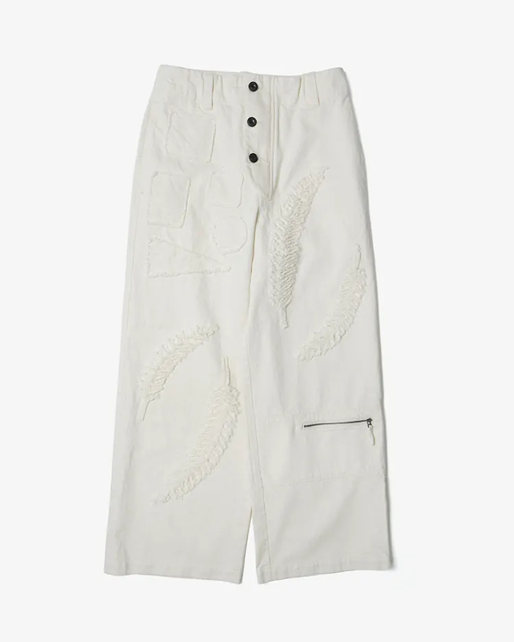 Spomenik / Bespoke pants 003 / IVORY