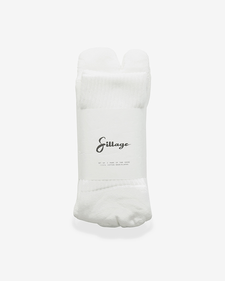 Sillage / 3p tabi socks / IVORY