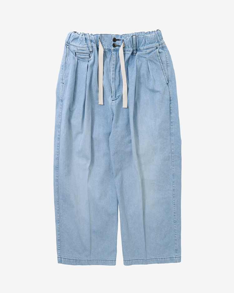 Sillage / hakama pants denim bleached