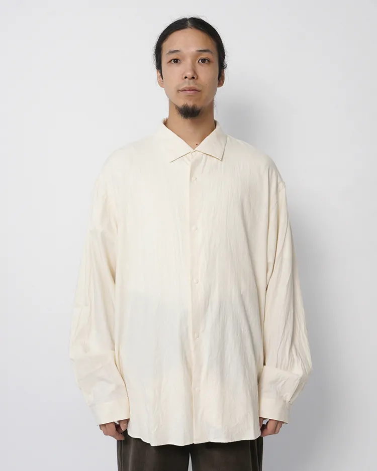 YAECA (MEN) / EXTRA WIDE - COMFORT SHIRT / NATURAL 