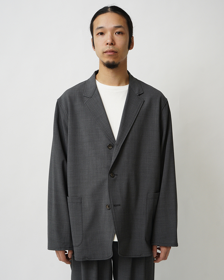 Dice&Dice / WOOL BLEND JACKET / GRAY