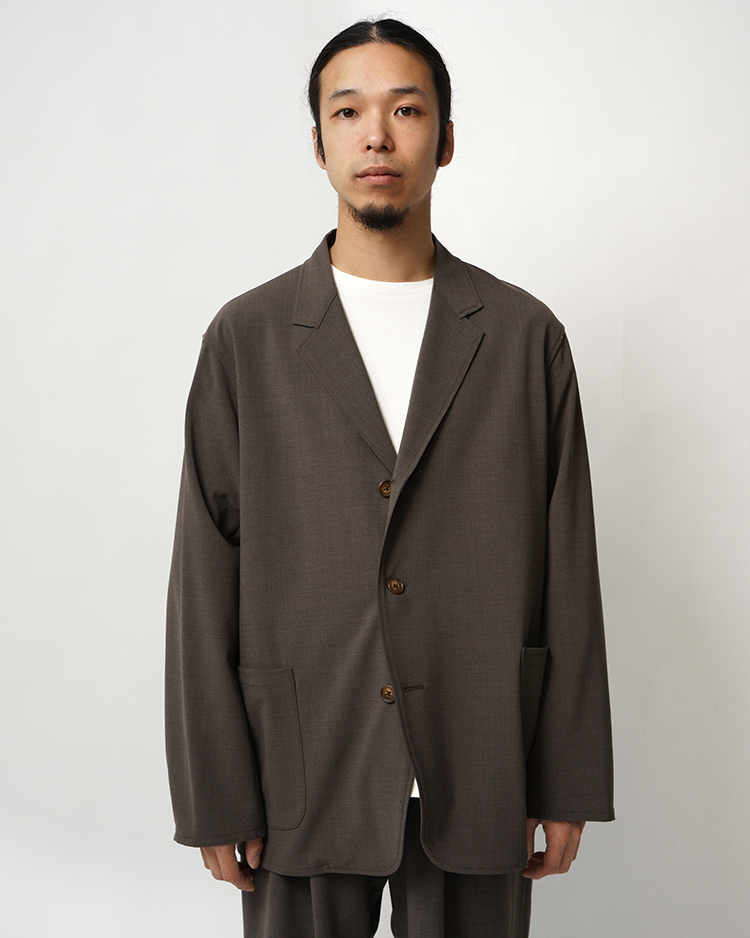 Dice&Dice / WOOL BLEND JACKET / BROWN