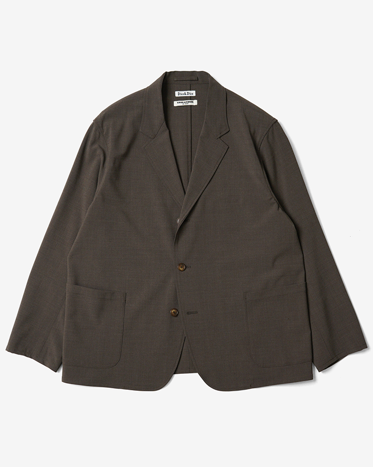Dice&Dice / WOOL BLEND JACKET / BROWN