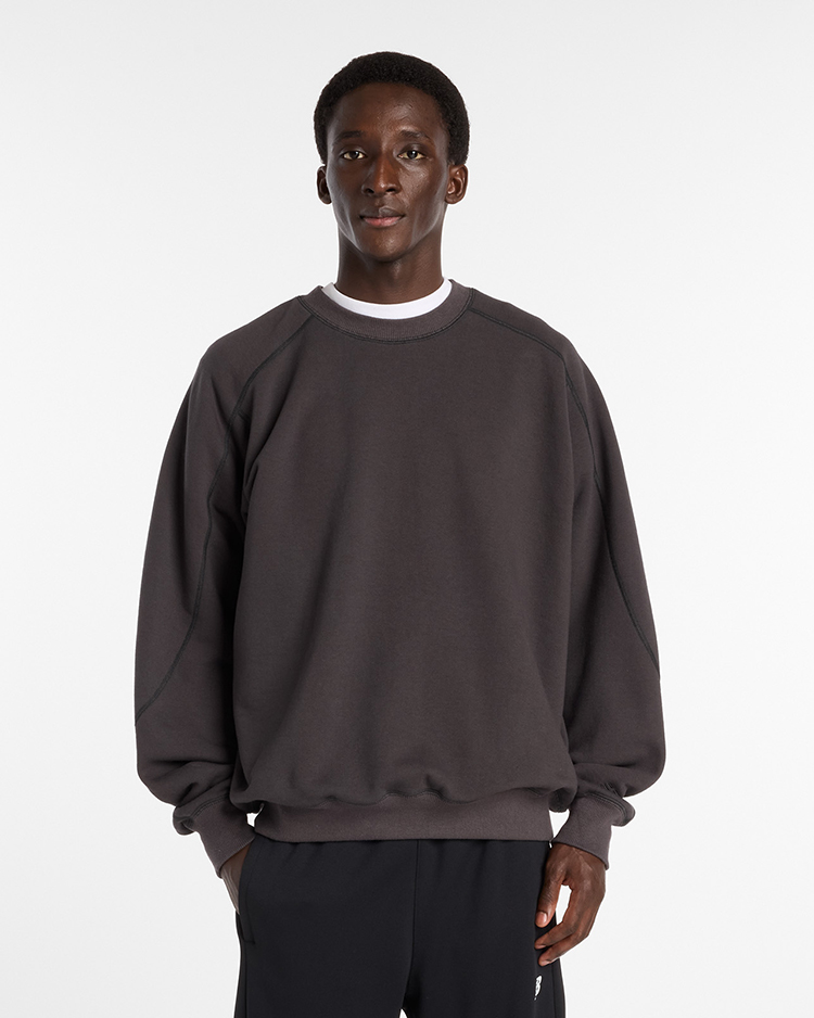 NEW BALANCE / MT61876P Oversized Crew Neck / CHARCOAL