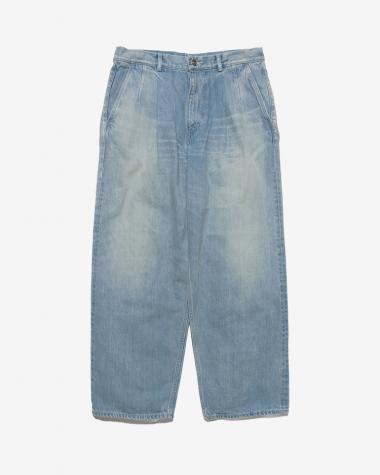  / Selvage Denim Two Tuck Pants / INDIGO LIGHT FADE