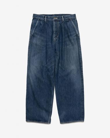  / Selvage Denim Two Tuck Pants / INDIGO DARK FADE