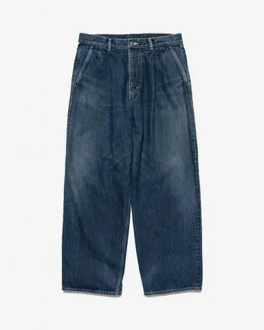 Selvage Denim Two Tuck Pants / INDIGO DARK FADE | Graphpaper (MEN
