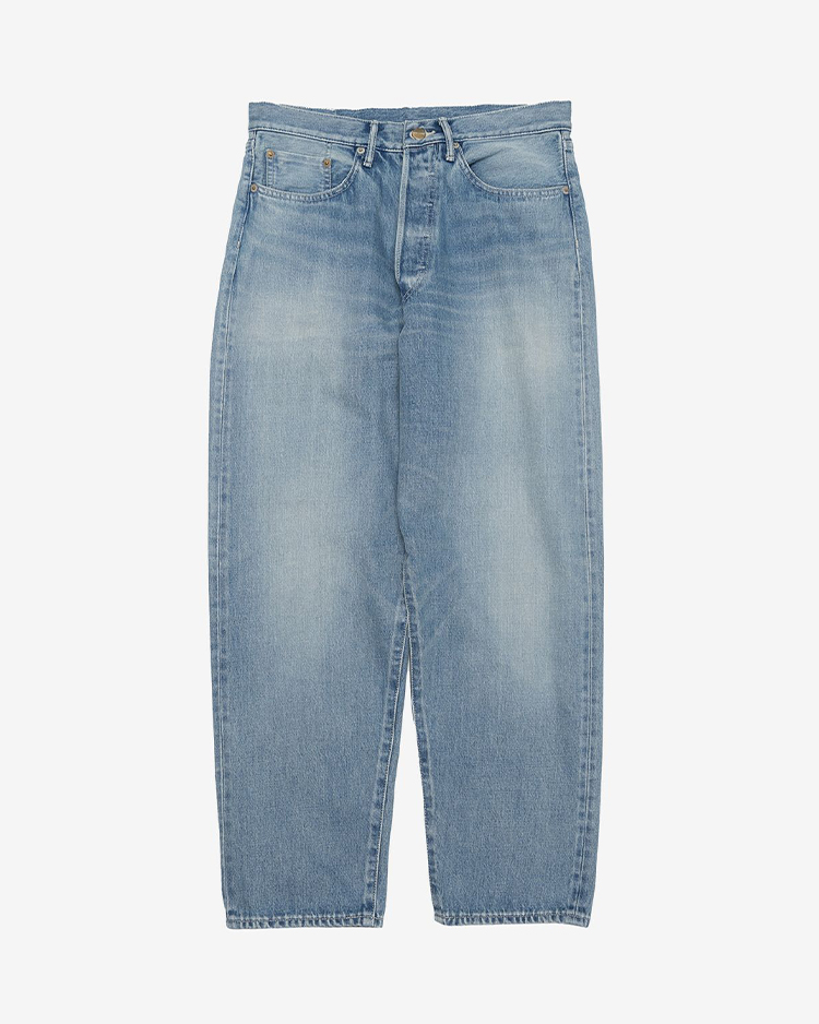 Graphpaper (MEN) / Selvage Denim Five Pocket Tapered Pants / INDIGO LIGHT FADE