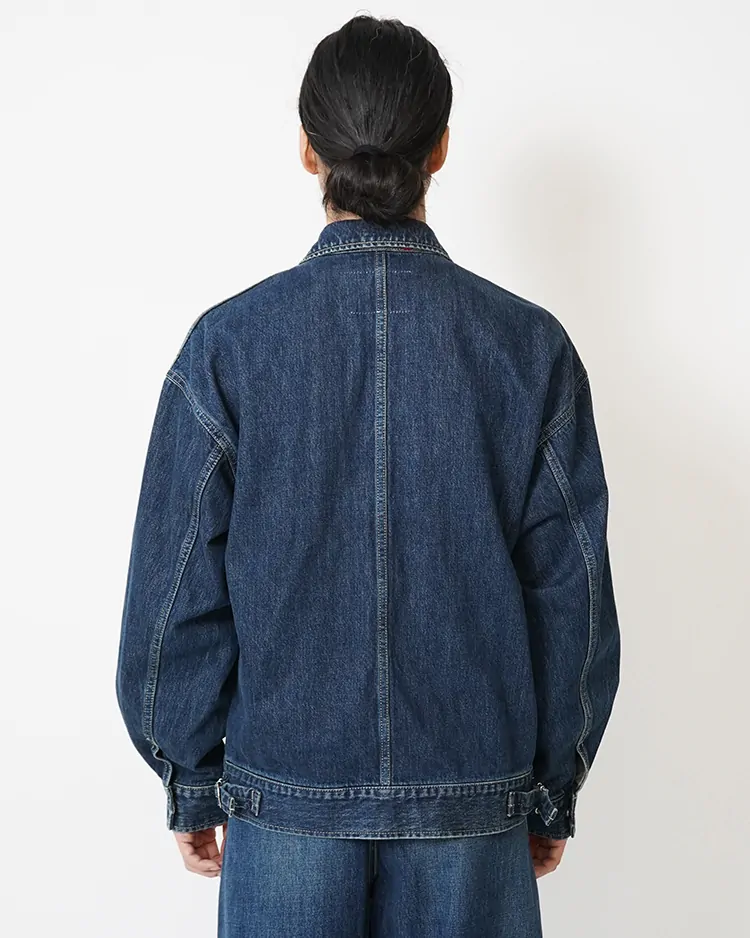 Selvage Denim Zip Jacket / INDIGO DARK FADE | Graphpaper (MEN