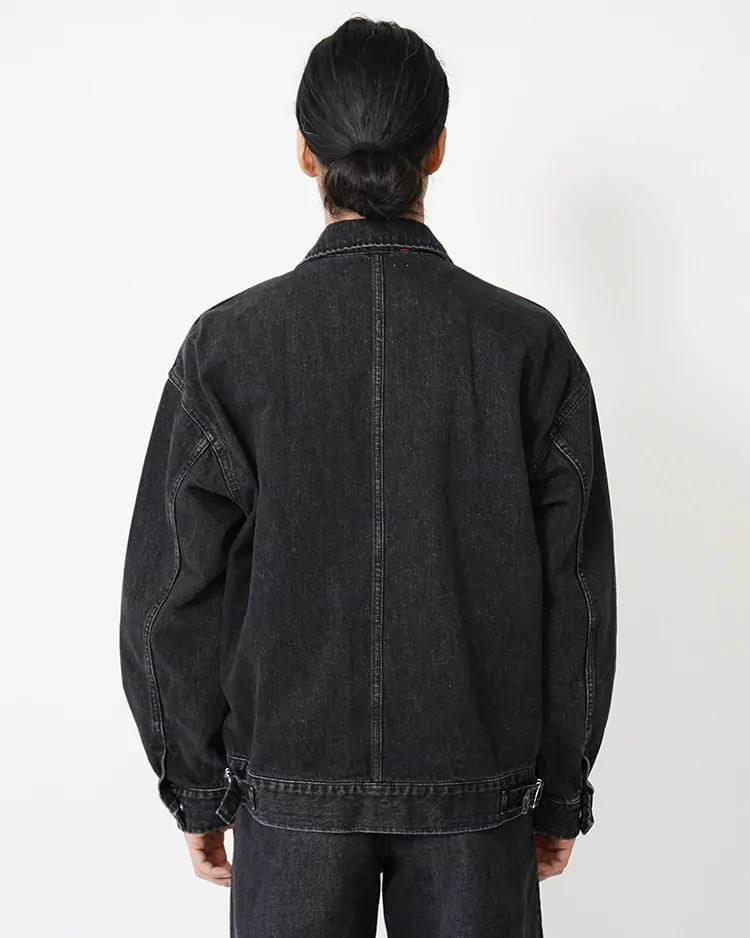 Selvage Denim Zip Jacket / BLACK DARK FADE | Graphpaper (MEN