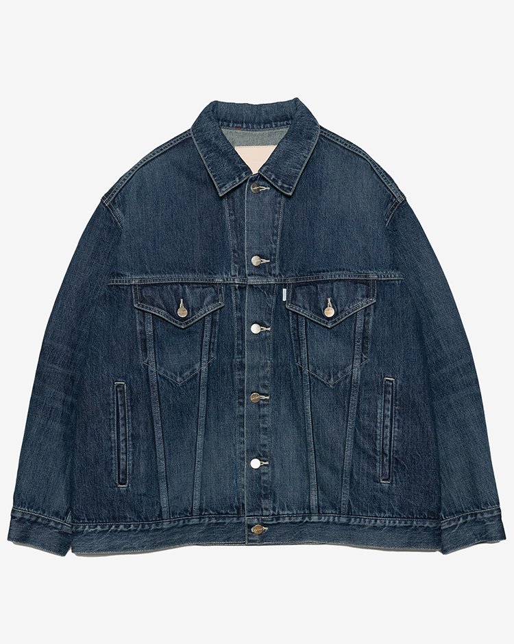 Graphpaper (MEN) / Selvage Denim Trucker Jacket / INDIGO DARK FADE