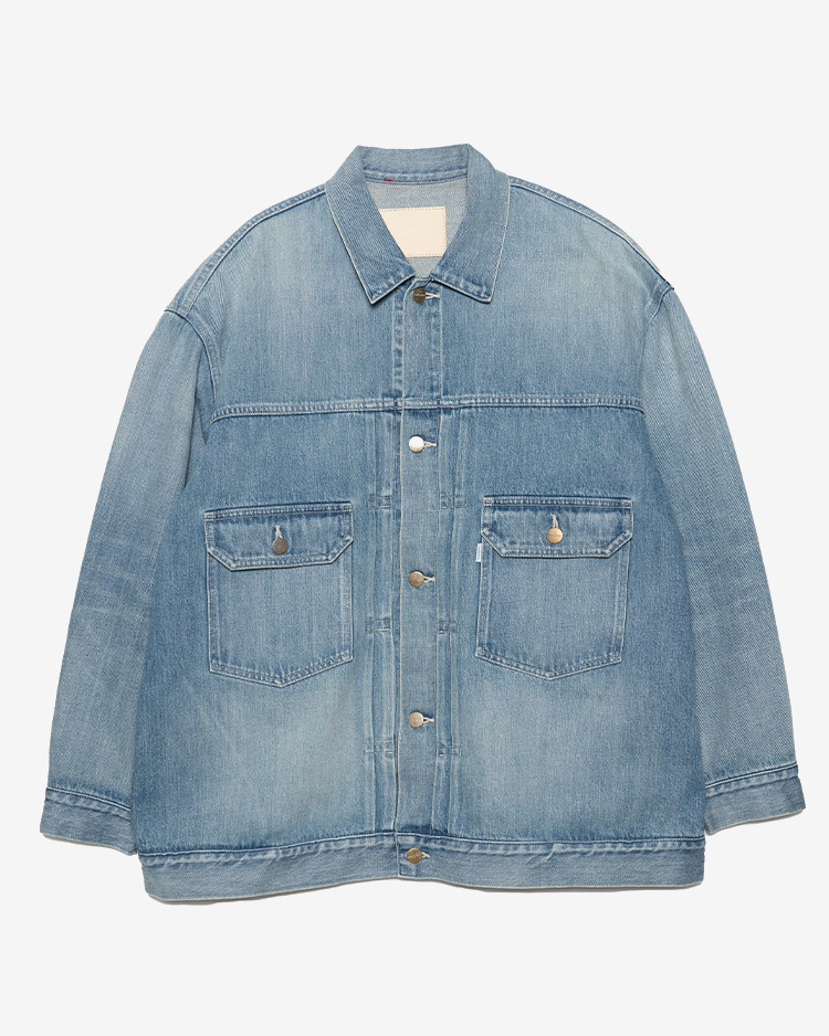 Graphpaper (MEN) / Selvage Denim Jacket / INDIGO LIGHT FADE