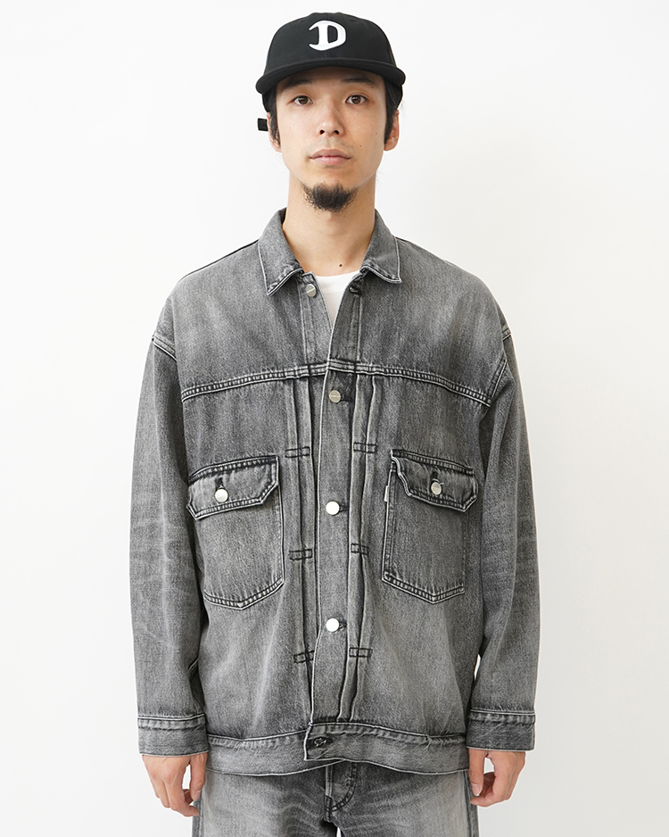 Graphpaper (MEN) / Selvage Denim Jacket / BLACK LIGHT FADE