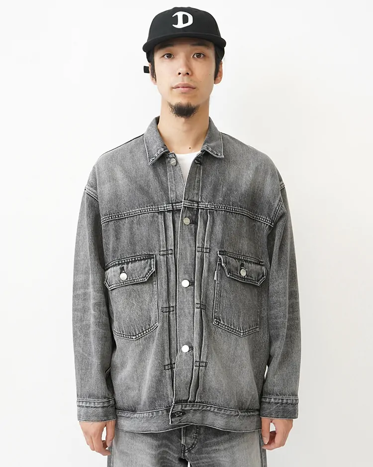 Graphpaper (MEN) / Selvage Denim Jacket / BLACK LIGHT FADE