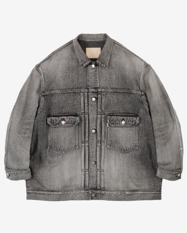  / Selvage Denim Jacket / BLACK LIGHT FADE