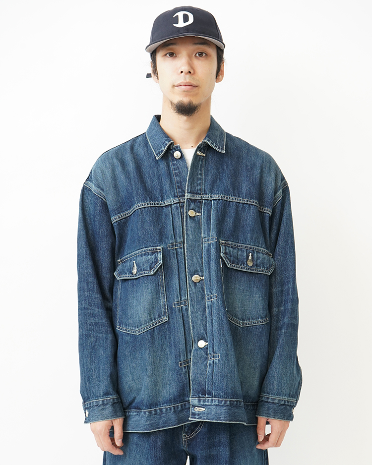 Graphpaper (MEN) / Selvage Denim Jacket / INDIGO DARK FADE