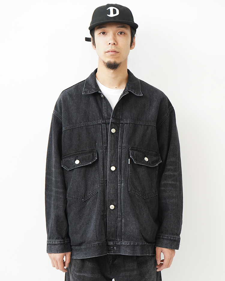 Graphpaper (MEN) / Selvage Denim Jacket / BLACK DARK FADE