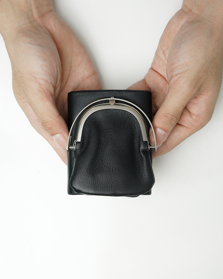 ED ROBERT JUDSON / ODD - FRAME TRIFOLD WALLET / BLACK(LAMB NAPPA)