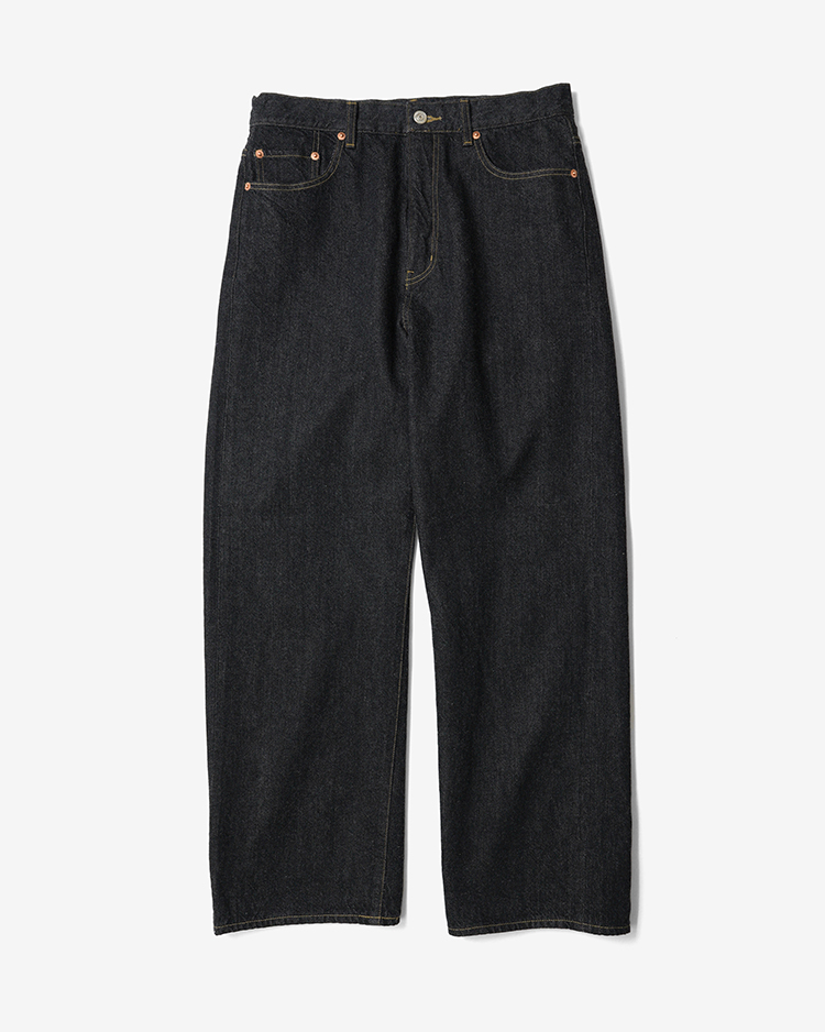 YAECA (MEN) / WIDE DENIM (19-13B) / BLACK