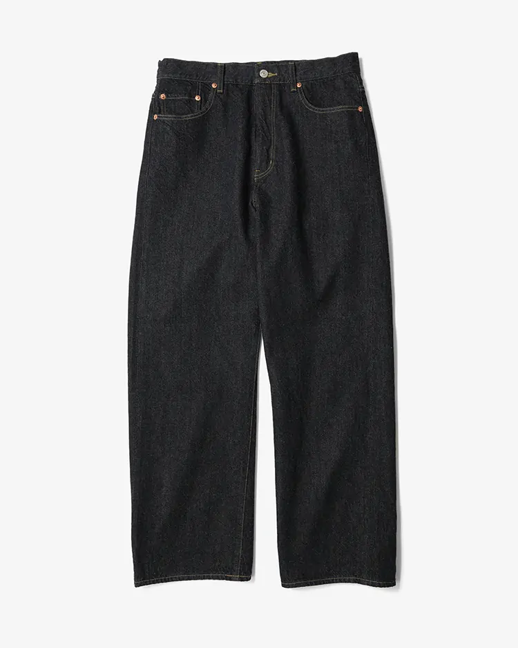 YAECA (MEN) / WIDE DENIM (19-13B) / BLACK
