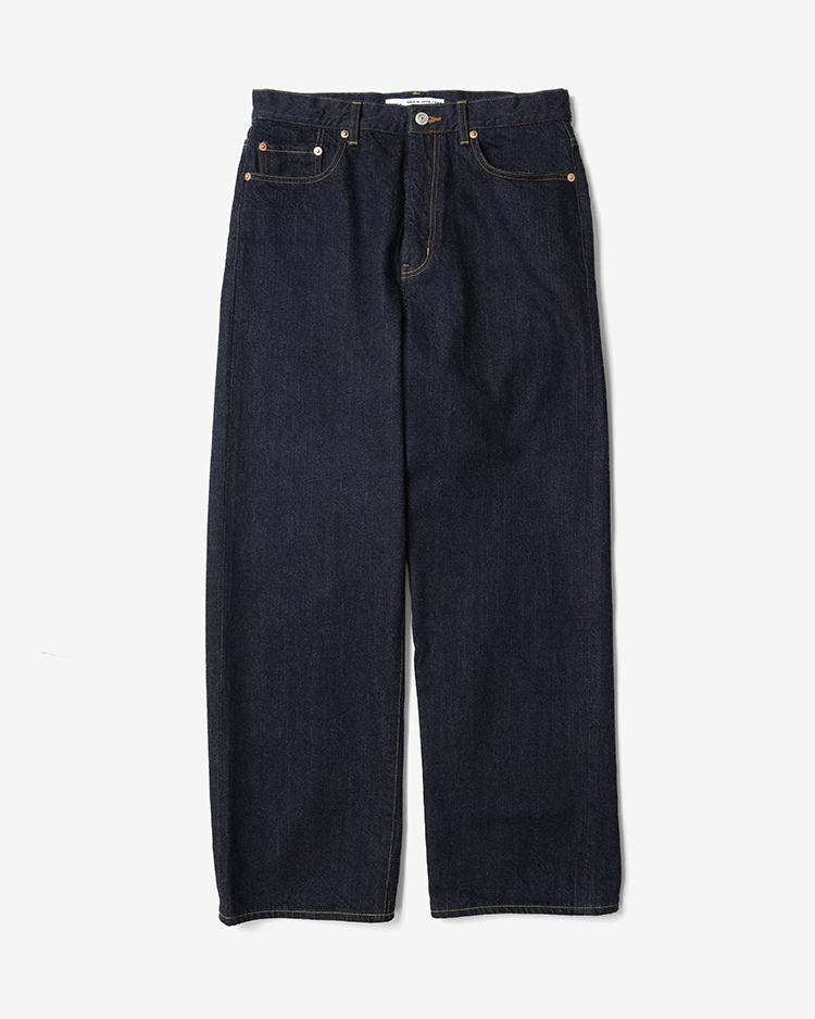 YAECA (MEN) / WIDE DENIM (19-13W) / INDIGO BLUE