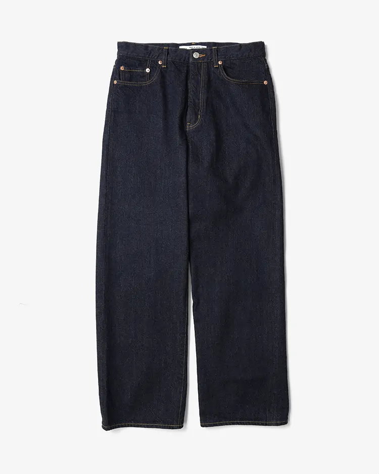 YAECA (MEN) / WIDE DENIM (19-13W) / INDIGO BLUE