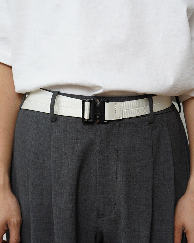 Graphpaper (MEN) / Nylon Riggers Belt / PEARL WHITE