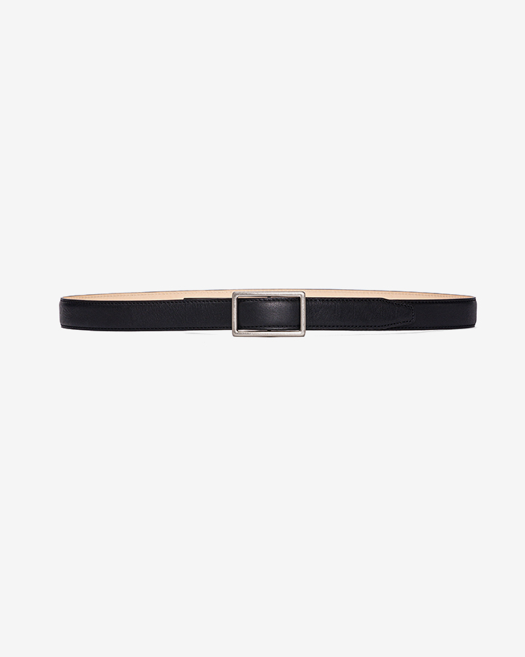 Graphpaper (MEN) / Graphpaper Holeless Classic Narrow Belt / BLACK